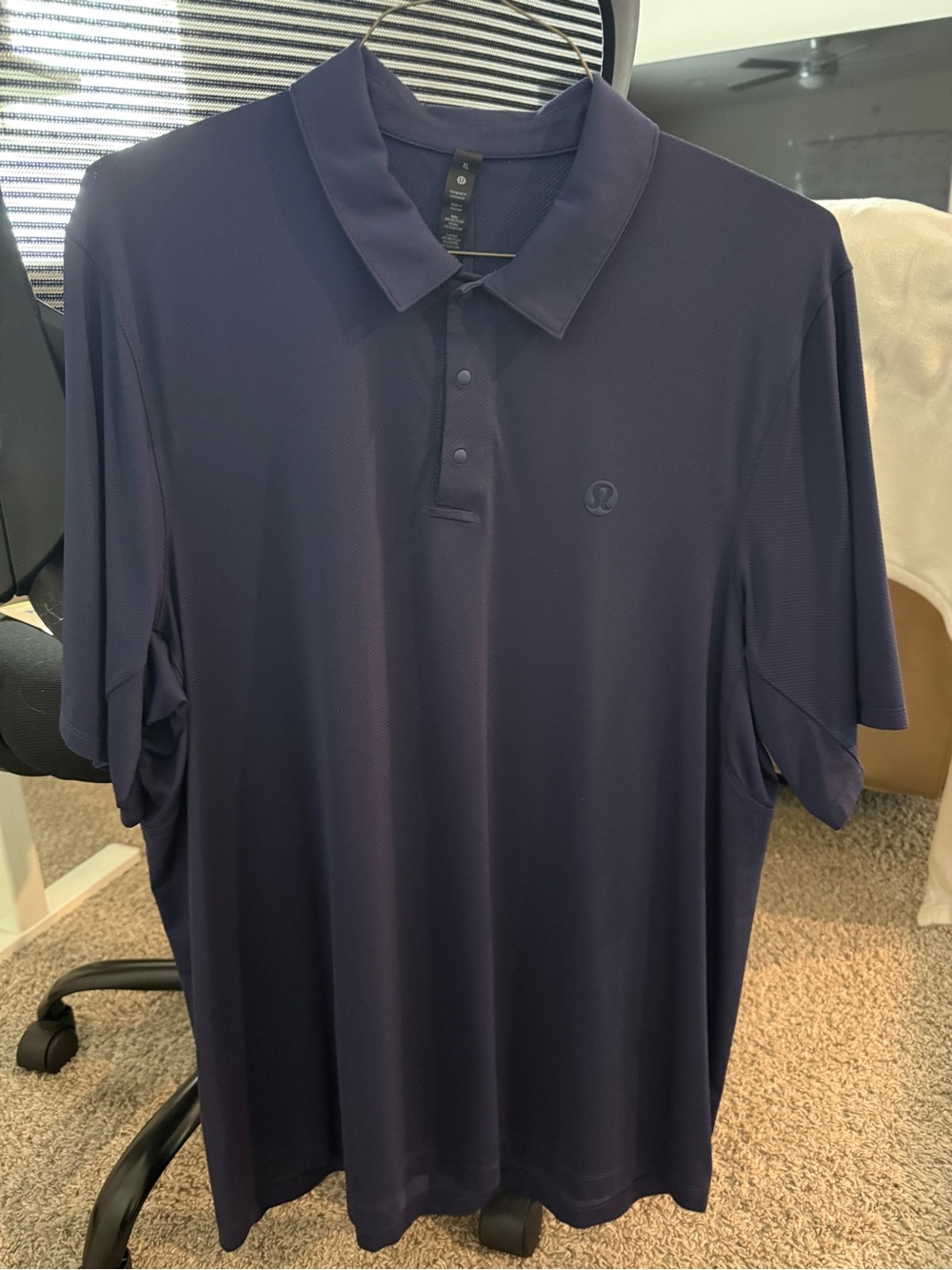 Lululemon Logo Men's Navy Polo Shirt